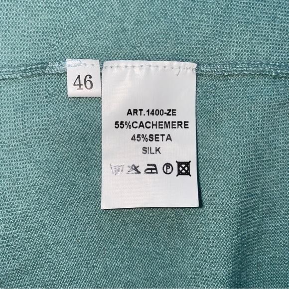 Alpha Massimo Rebecchi Cashmere Silk Cardigan Size 46 / Small - Picture 7 of 11